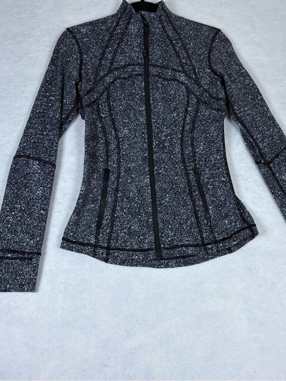 lululemon athletica Black Speckled Zip-Up Utility Jacket